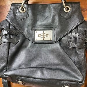 Foley + Corinna Black leather shoulder bag